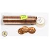 TUBE OF 1960 CANADIAN PENNIES MARKED BU