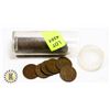 TUBE OF 1935 CANADIAN PENNIES
