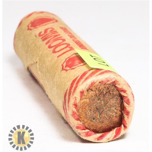 ROLL OF 1983 CANADIAN PENNIES