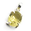 Image 3 : SILVER LEMON TOPAZ(4.05CT) LASER CUT PENDANT
