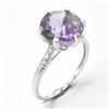 Image 2 : SILVER AMETHYST(3.45CT) MENS RING (~WEIGHT 2.35G)