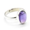Image 4 : SILVER AMETHYST(5.75CT) MENS RING (~WEIGHT 4.55G)
