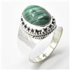 Image 2 : SILVER MELAKITE(7.45CT) MENS RING (~WEIGHT 6.3G)