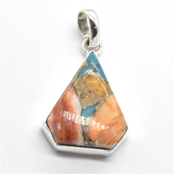 SILVER OSTER MUHAVE TURQUOISE(15.45CT) PENDANT