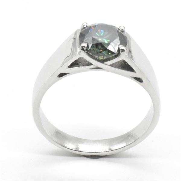 SILVER MOISSANITE(1.95CT) RHODIUM PLATED RING