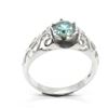 Image 3 : SILVER MOISSANITE(1.16CT) RHODIUM PLATED