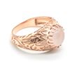 Image 2 : ROSEGOLD PLATED SILVER ROSE QUARTZ(4.3CT)