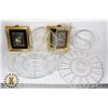 Image 1 : BOX OF CUT GLASS SERVING TRAYS/ DISHES