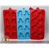 Image 1 : THREE NEW WINTER/ CHRISTMAS THEME ICE CUBE TRAYS