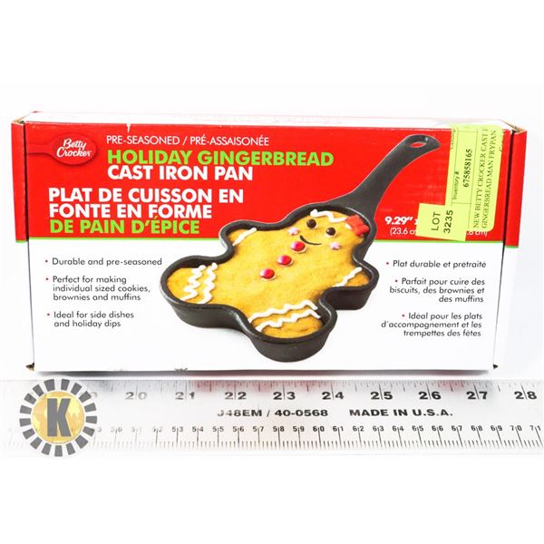 NEW 6" BETTY CROCKER CAST IRON FRYPAN