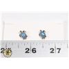 NEW GEMSTONE TURTLE STUD EARRINGS