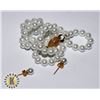 Image 1 : 13)  SET OF WHITE 6MM SOUTH SEAS PEARL 18"