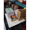 Image 1 : LOT OF MINI WASTE BASKETS, LIGHTS, TAPE AND CALCULATORS