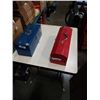 Image 1 : RED AND BLUE TOOLBOXES WITH CONTENTS