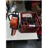 Image 1 : CRATE OF MILWAUKEE TOOLS AND STIHL CHAINSAW AS IS PARTS