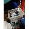 Image 2 : BOX OF COMPUTER ACCESSORIES WITH SCHLAGE DOOR HANDLE AND PHILLIPS RAZOR