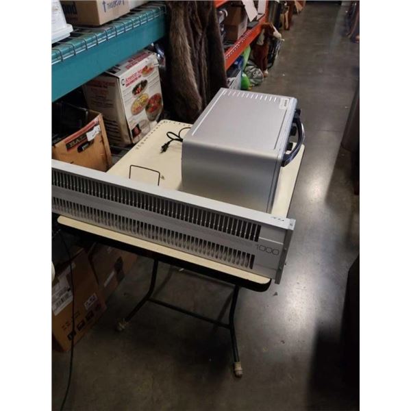 QUANTUM TOASTER OVEN AND STANDARD 1000W HEATER BOTH WORKING