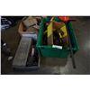 Image 1 : LOT OF HEAVY DUTY EXTENSION CORDS, BAR CLAMPS, TIE DOWN STRAPS AND CHOCKS