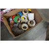 Image 3 : 2 CRATES AND BOX OF SHOP FLUIDS AND TAPE