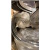 Image 2 : LOT OF VINTAGE HUBCAPS, TIRE RINGS, LUG NUT COVERS