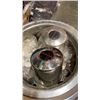 Image 3 : LOT OF VINTAGE HUBCAPS, TIRE RINGS, LUG NUT COVERS