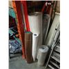 Image 1 : 6 ROLLS OF FOIL INSULATION, NEON FABRIC AND PACKING PAPER