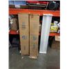 Image 1 : 3 AS NEW FLOURESCENT 4FT LIGHT FIXTURES