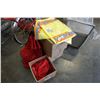Image 1 : BOX OF NEW SIZE LARGE VEST AND 2 SIXE 4XL-5XL HIGH VIS VESTS
