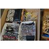 Image 2 : LOT OF GLASS CZECHESLOVAKIAN GLASS NECKLACES, POCKET KNIVES AND EYEGLASSES