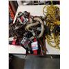 Image 2 : 2 TRAYS OF TOOLS, EXTENTION CORD, CHAIN