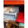 Image 3 : KIDS PLAY KITCHEN, ONESIDED PLAY MAT, RED MAT WITH PATCH AND BABY GATE