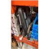 Image 2 : CRATE OF LAG BOLTS, DRYWALL MUDDING GUN AND FOLDING CHAIR