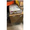 Image 1 : TRAY OF INDIVIDUAL WRAPPED MASKS AND BOX OF FEMININE SANITARY NAPKINS