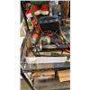Image 1 : BATTERY CHARGER, ELECTRIC DRILL, JIGSAW AND GREASE GUN