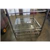 Image 2 : 7FT METAL AND GLASS SHELF DISPLAY RACK