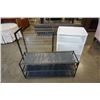 Image 1 : 2 SHOE RACK AND 3 TIER ROLLING ORGANIZER