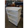 Image 2 : 2 SHOE RACK AND 3 TIER ROLLING ORGANIZER