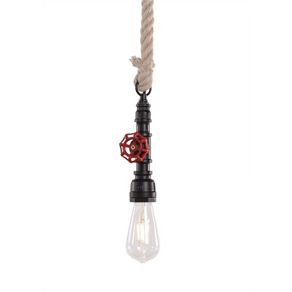 NEW MODERN RUSTIC AND INDUSTRIAL STYLE ROPE PENDANT LIGHT - BULB NOT INCLUDED