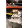 Image 2 : 3 TRAY SOF NEW BANDANAS, SHIRTS AND SLIPPERS, PLANTER HOLDER AND METAL STAND
