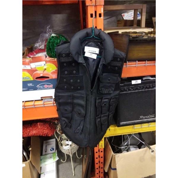 NEW BLACK TACTICAL VEST