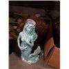 Image 2 : PIER 1 MERMAID FIGURE 22 INCHES TALL, WOOD BIRDCAGE, PUNCH BOWL AND CAKE PEDESTALS