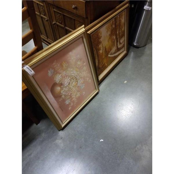 2 FRAMED PAINTINGS