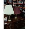 Image 1 : 2 VINTAGE BRASS TABLE LAMPS