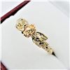 Image 3 : NEW STERLING SILVER 10KT. ROSE GOLD PLATED ROSE MOTIF RING, SIZE 6.5, W/A $850.00