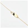 Image 2 : NEW 10KT. GOLD BRACELET ID TAG HEART BRACELET, W/A $625.00