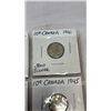 Image 8 : 7 CANADIAN WWII SILVER DIMES 1939-1945  .800 SILVER