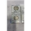 Image 2 : 1947 CANADIAN COIN SET WITH AND WITHOUT MAPLE LEAF 1 CENT - 25 CENT .800 SILVER