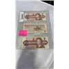 Image 1 : 3 MINT CANADIAN 2 DOLLAR BILLS 1986 LAST ISSUES