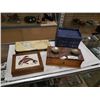 Image 1 : JEWELRY BOX, FIRST NATIONS BOX, VINTAGE SCALE AND VINTAGE PHOTO ALBUM