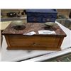 Image 2 : JEWELRY BOX, FIRST NATIONS BOX, VINTAGE SCALE AND VINTAGE PHOTO ALBUM